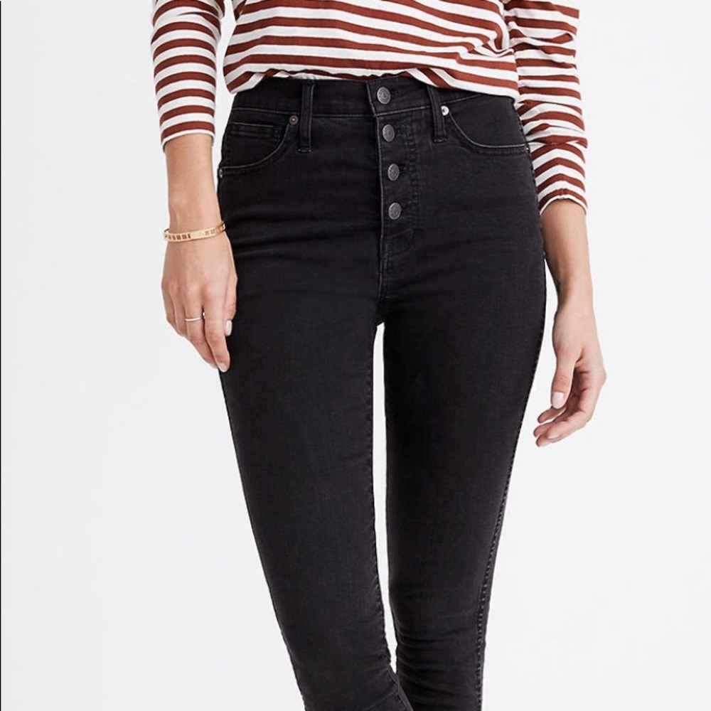 Madewell 10”highrise skinny jeans in Berkeley wash